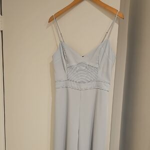 Elegant Powder Blue Spaghetti Strap Jumpsuit